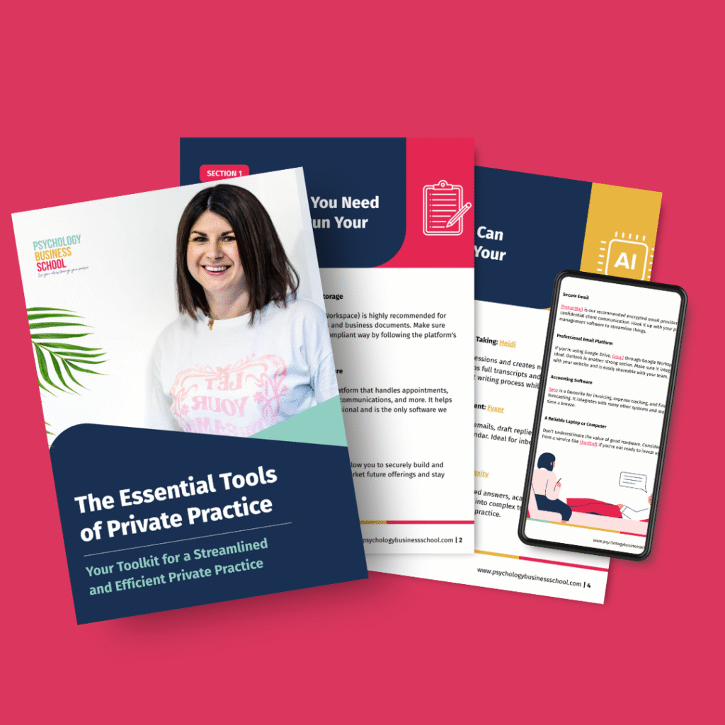 Tools of private practice ebook pages